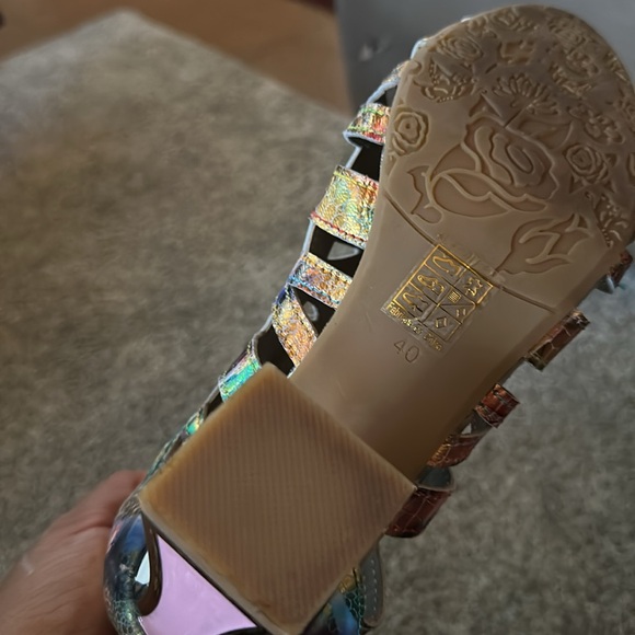 Spring Step L Artiste Multicolor Strappy Heels - Picture 12 of 13